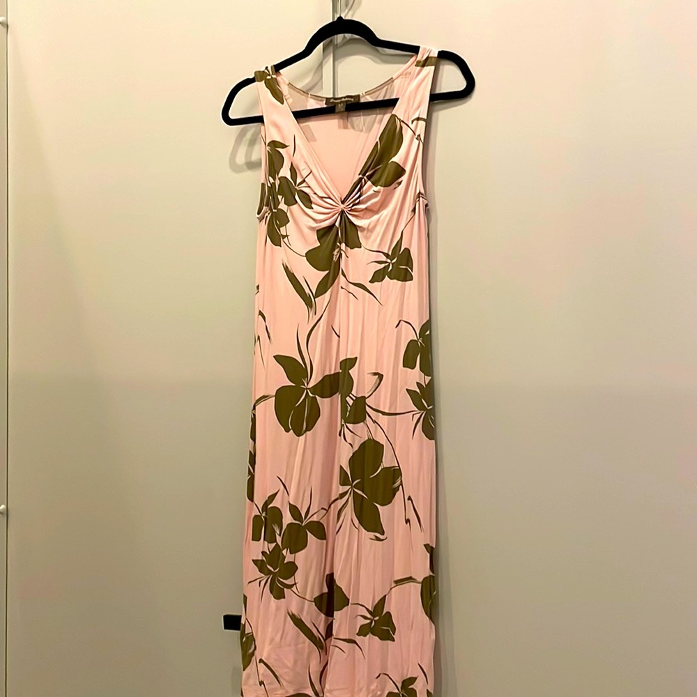 Tommy Bahama pink flowing dress sz S stretchy beach dress maxi sexy - Picture 2 of 7